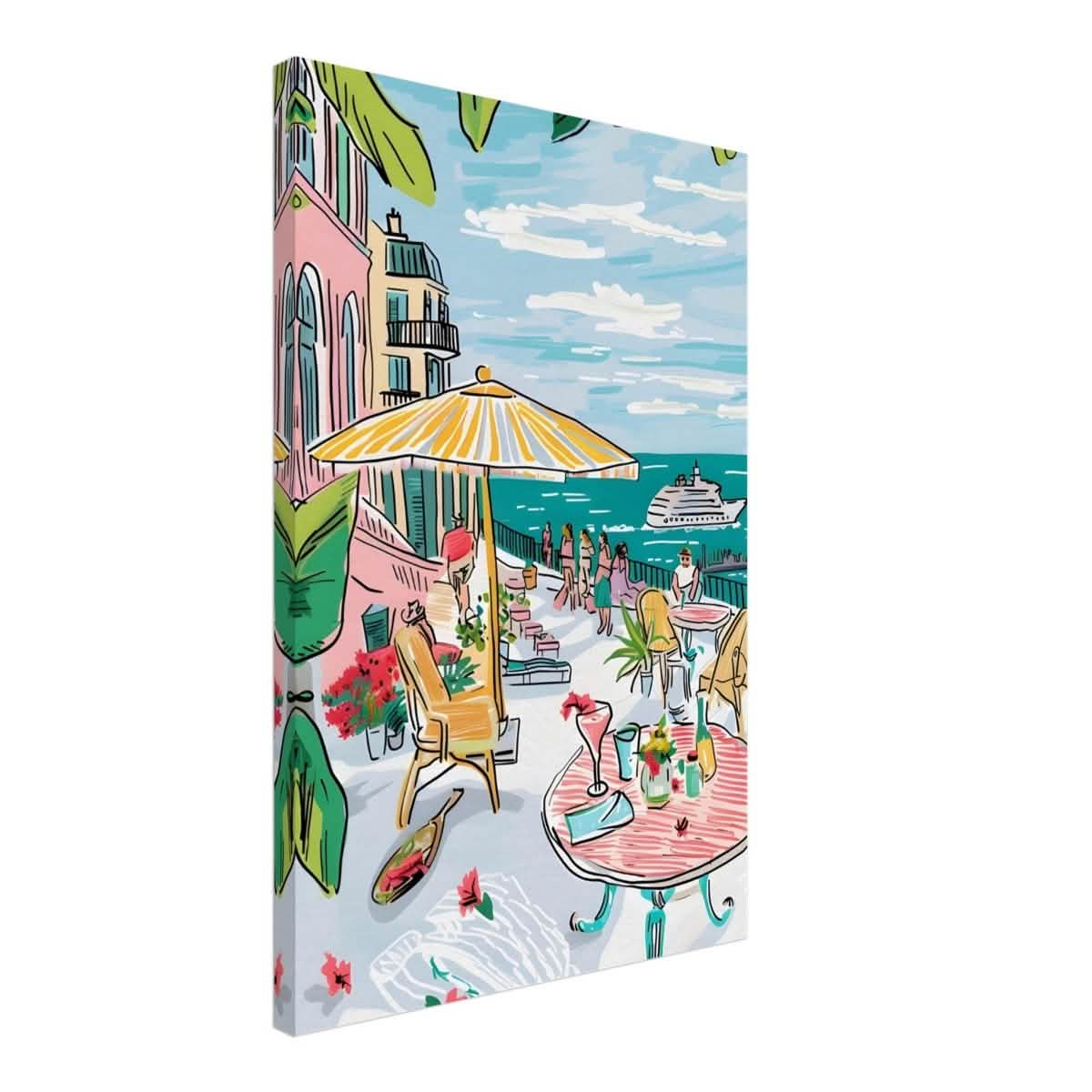 Da Vinci Travel Collection wall art print | St. Tropez France - Canvas - 50x75 cm / 20x30″ - Thick