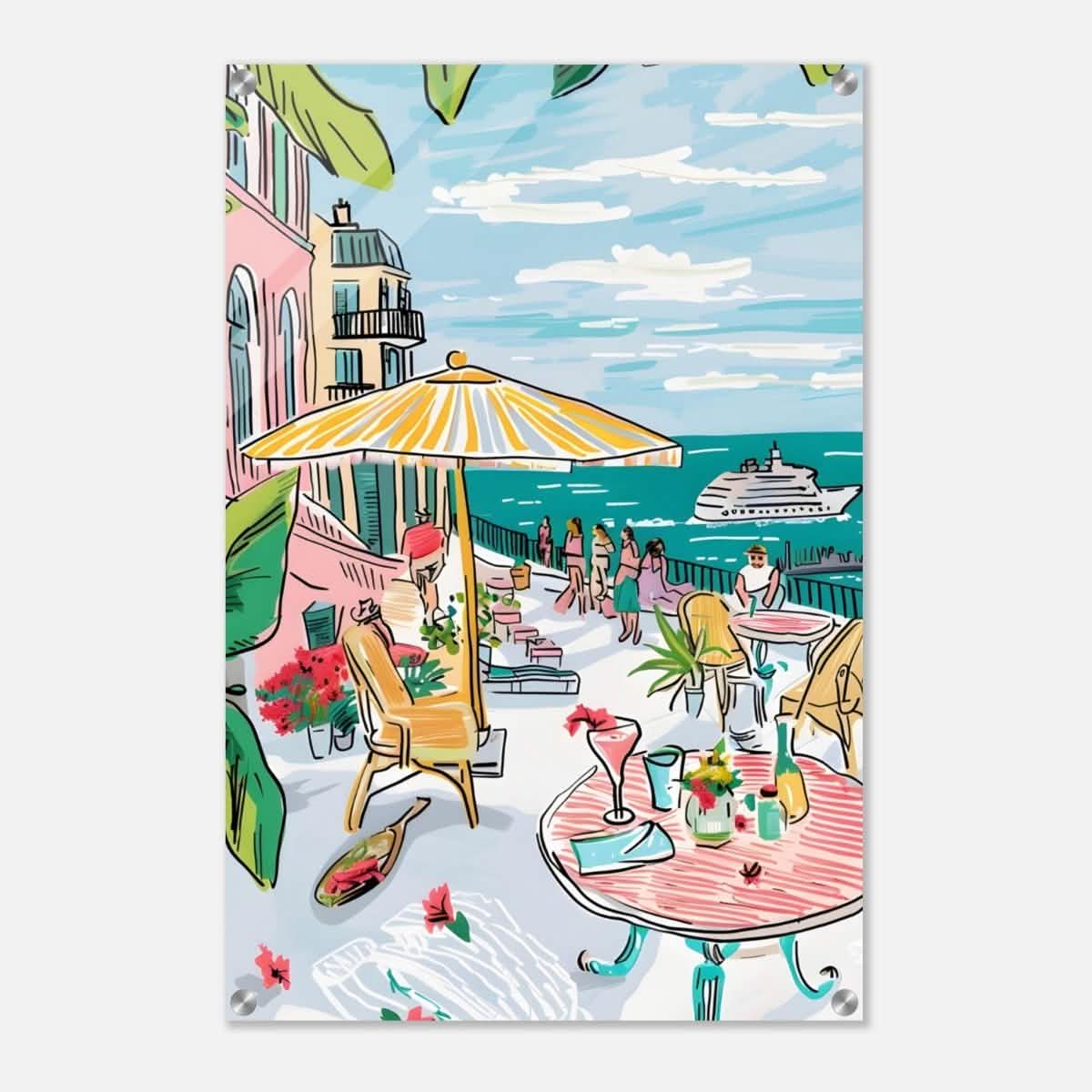 Da Vinci Travel Collection wall art print | St. Tropez France - Acrylic Print - 50x75 cm / 20x30″ -