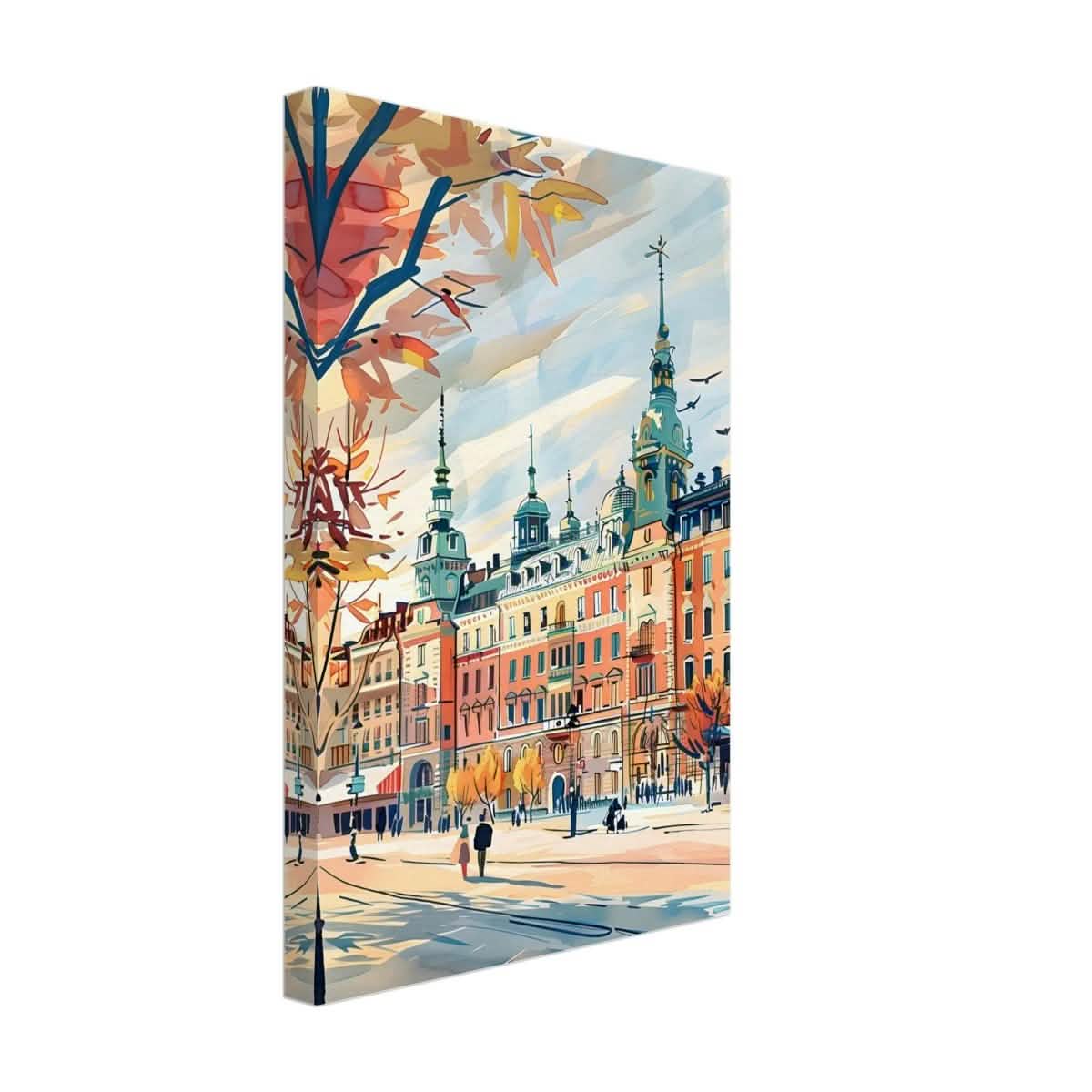 Da Vinci Travel Collection wall art print | Stockholm Sweden - Canvas - 30x45 cm / 12x18″ - Thick