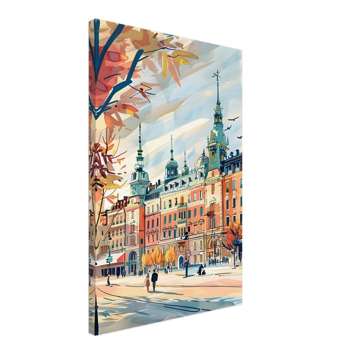 Da Vinci Travel Collection wall art print | Stockholm Sweden - Canvas - 50x75 cm / 20x30″ - Thick