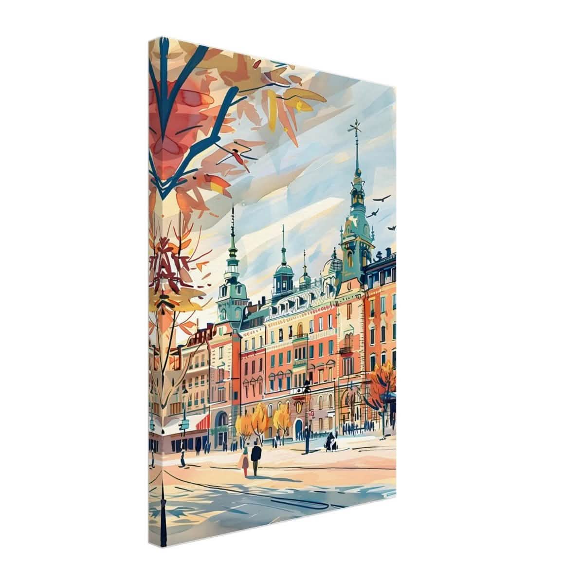 Da Vinci Travel Collection wall art print | Stockholm Sweden - Canvas - 40x60 cm / 16x24″ - Thick