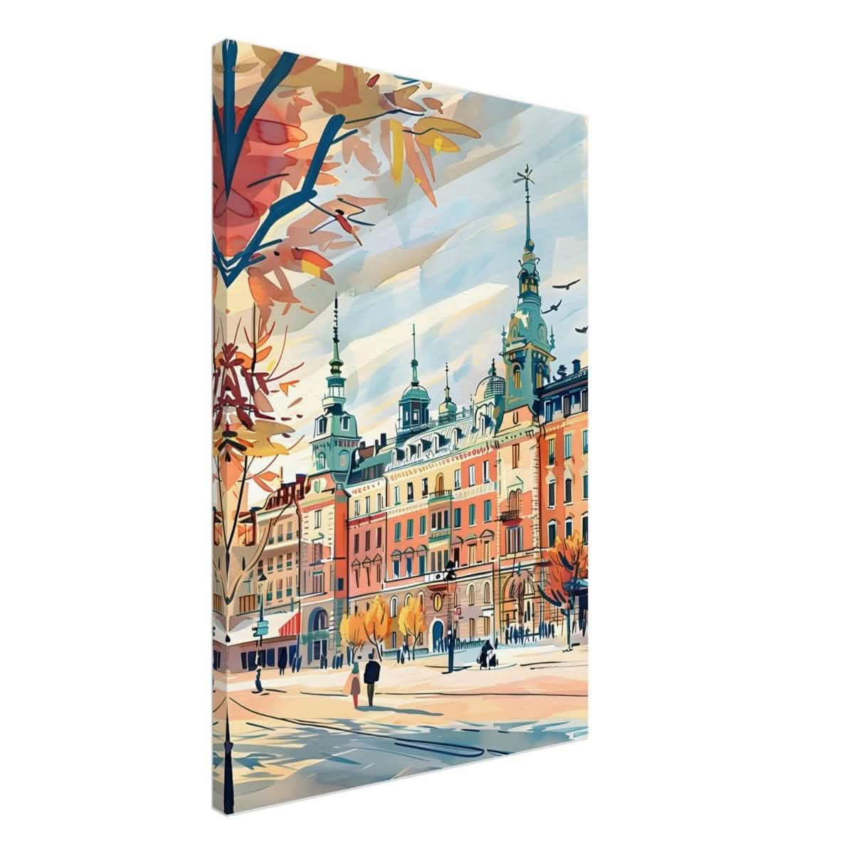 Da Vinci Travel Collection wall art print | Stockholm Sweden - Canvas - 50x75 cm / 20x30″ - Slim