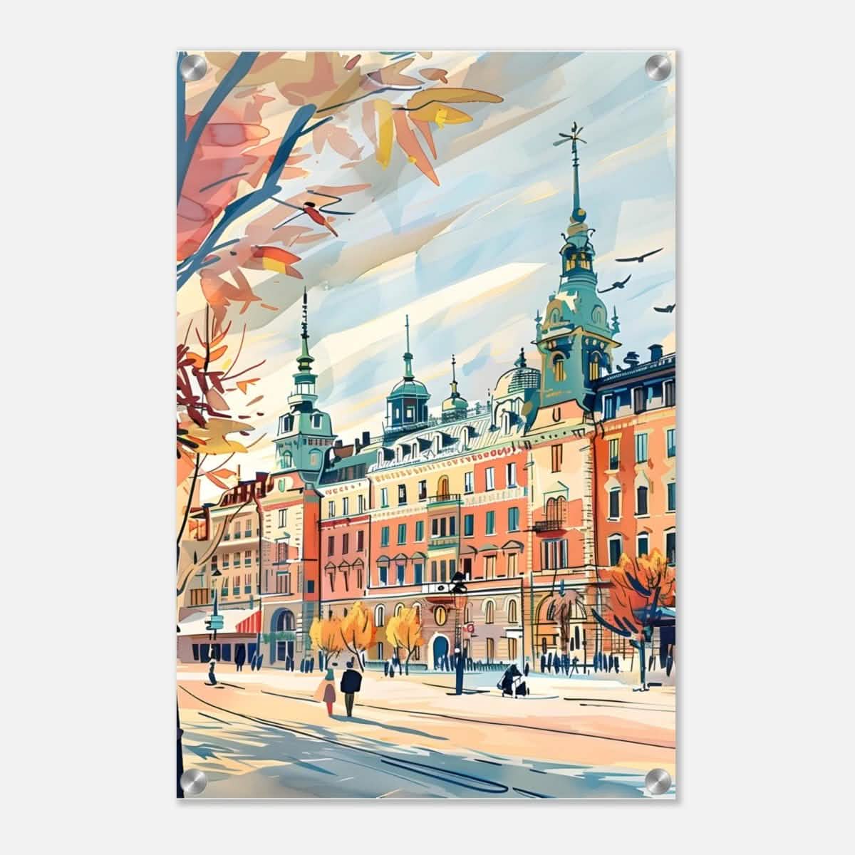 Da Vinci Travel Collection wall art print | Stockholm Sweden - Acrylic Print - 40x60 cm / 16x24″ -
