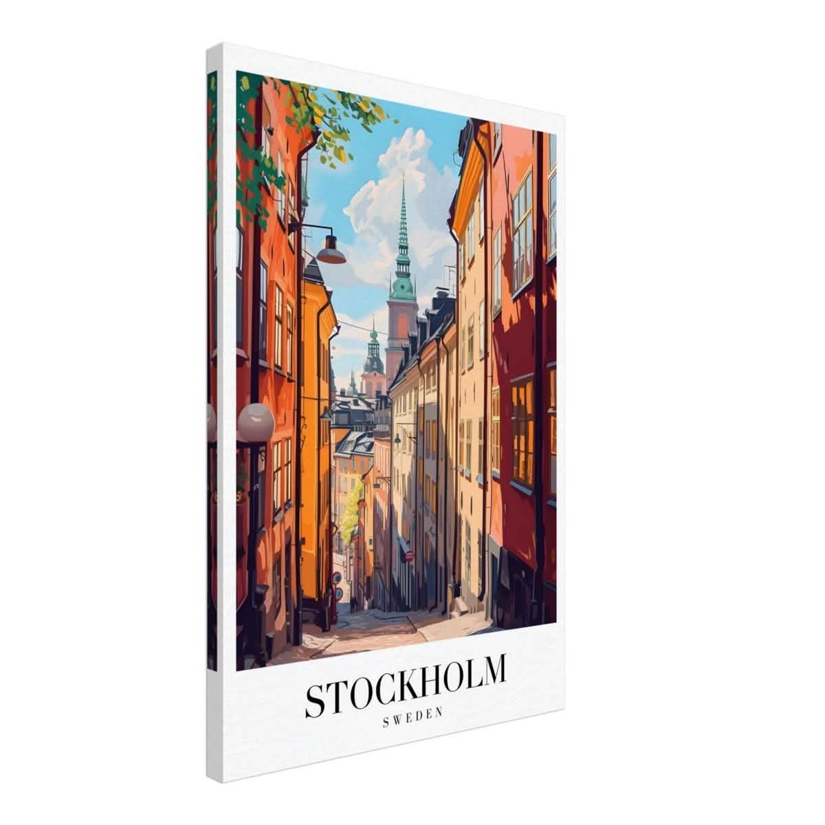 Da Vinci Travel Collection wall art print | Stockholm Sweden - Canvas - 50x75 cm / 20x30″ - Thick
