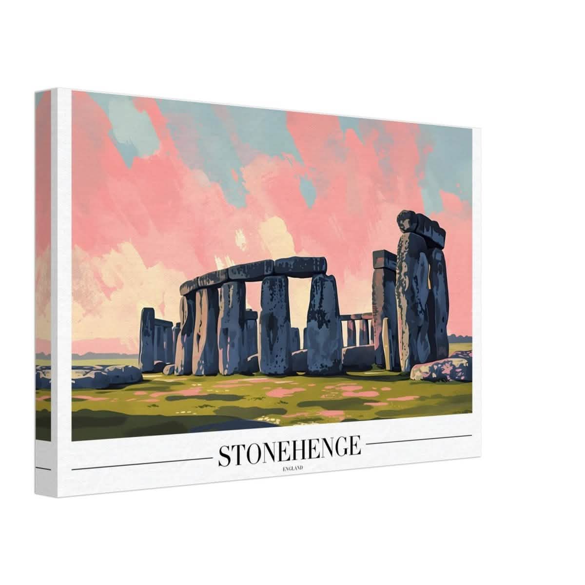 Da Vinci Travel Collection wall art print | Stonehenge England - Canvas - 30x45 cm / 12x18″ - Thick