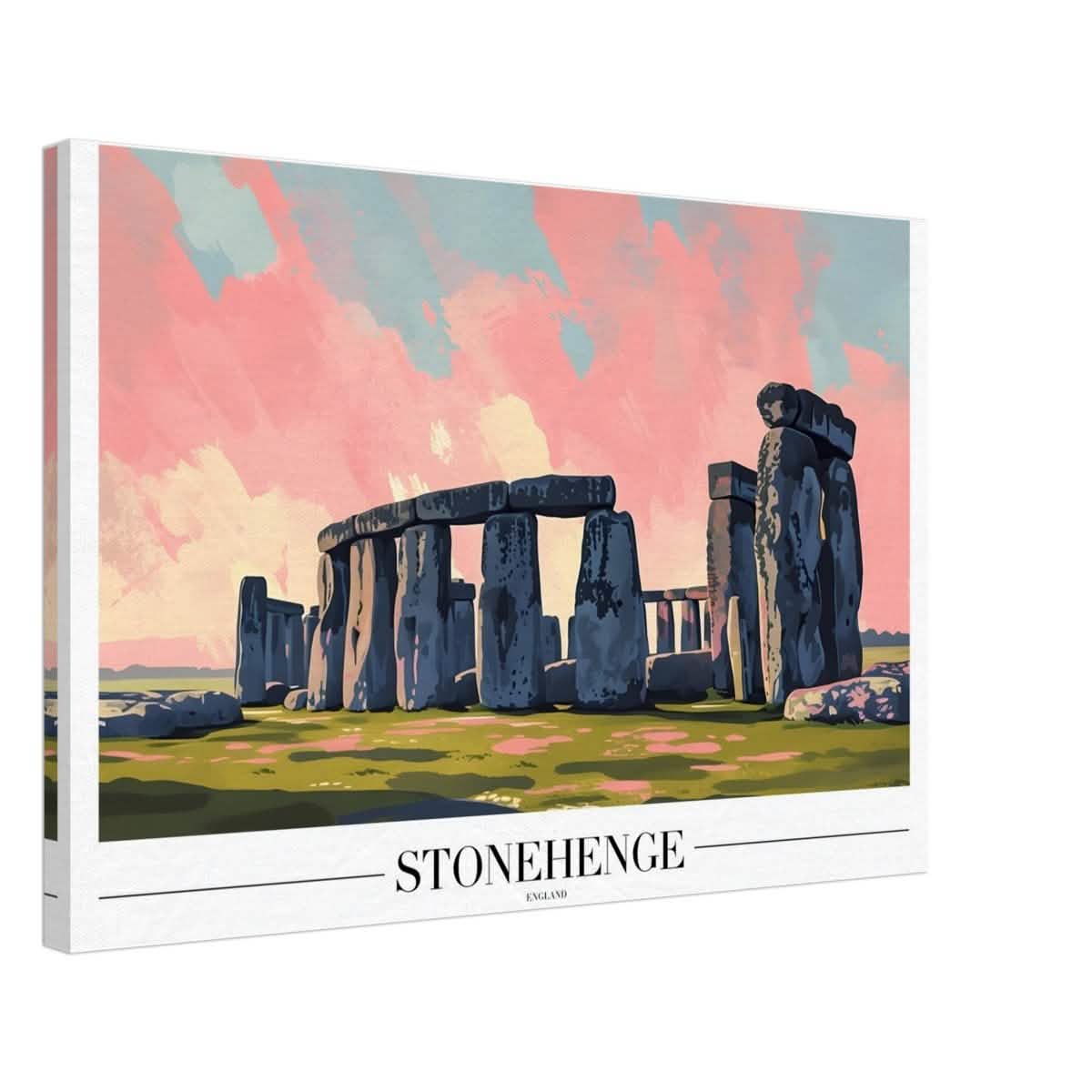 Da Vinci Travel Collection wall art print | Stonehenge England - Canvas - 50x75 cm / 20x30″ - Thick