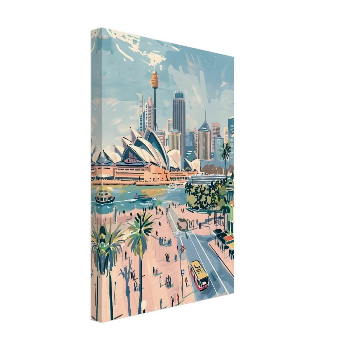 Da Vinci Travel Collection wall art print | Sydney Australia - Canvas - 30x45 cm / 12x18″ - Thick