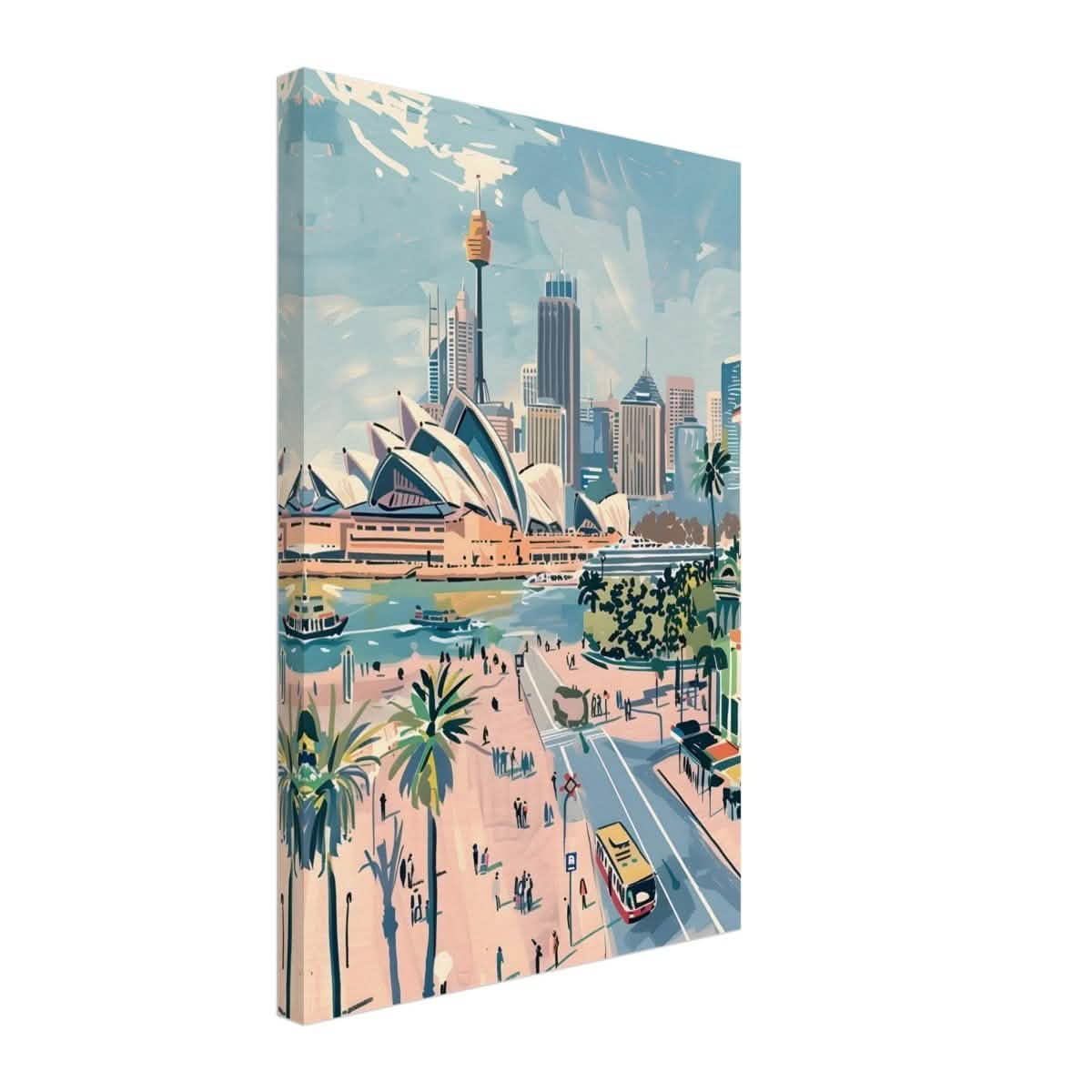 Da Vinci Travel Collection wall art print | Sydney Australia - Canvas - 40x60 cm / 16x24″ - Thick