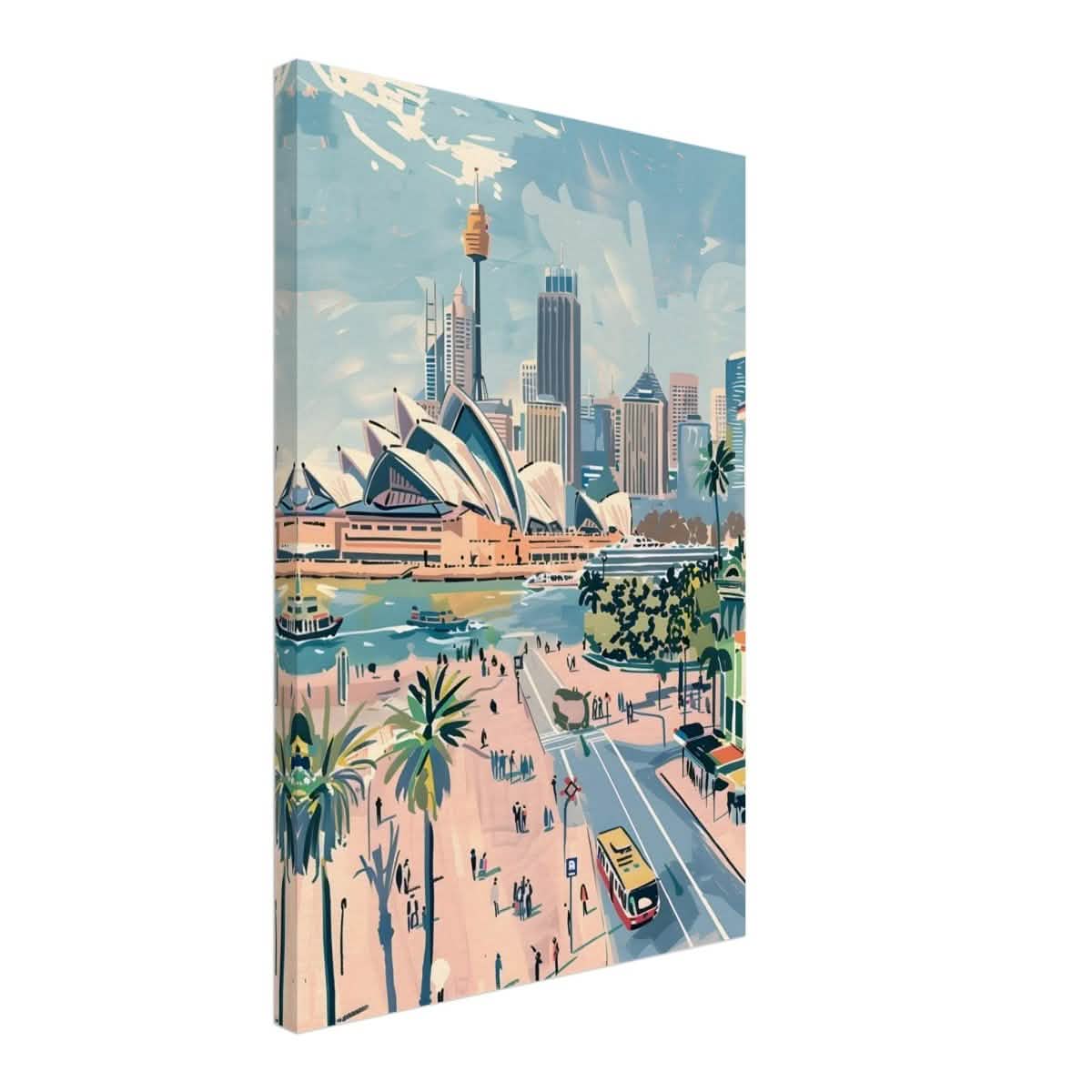 Da Vinci Travel Collection wall art print | Sydney Australia - Canvas - 40x60 cm / 16x24″ - Slim
