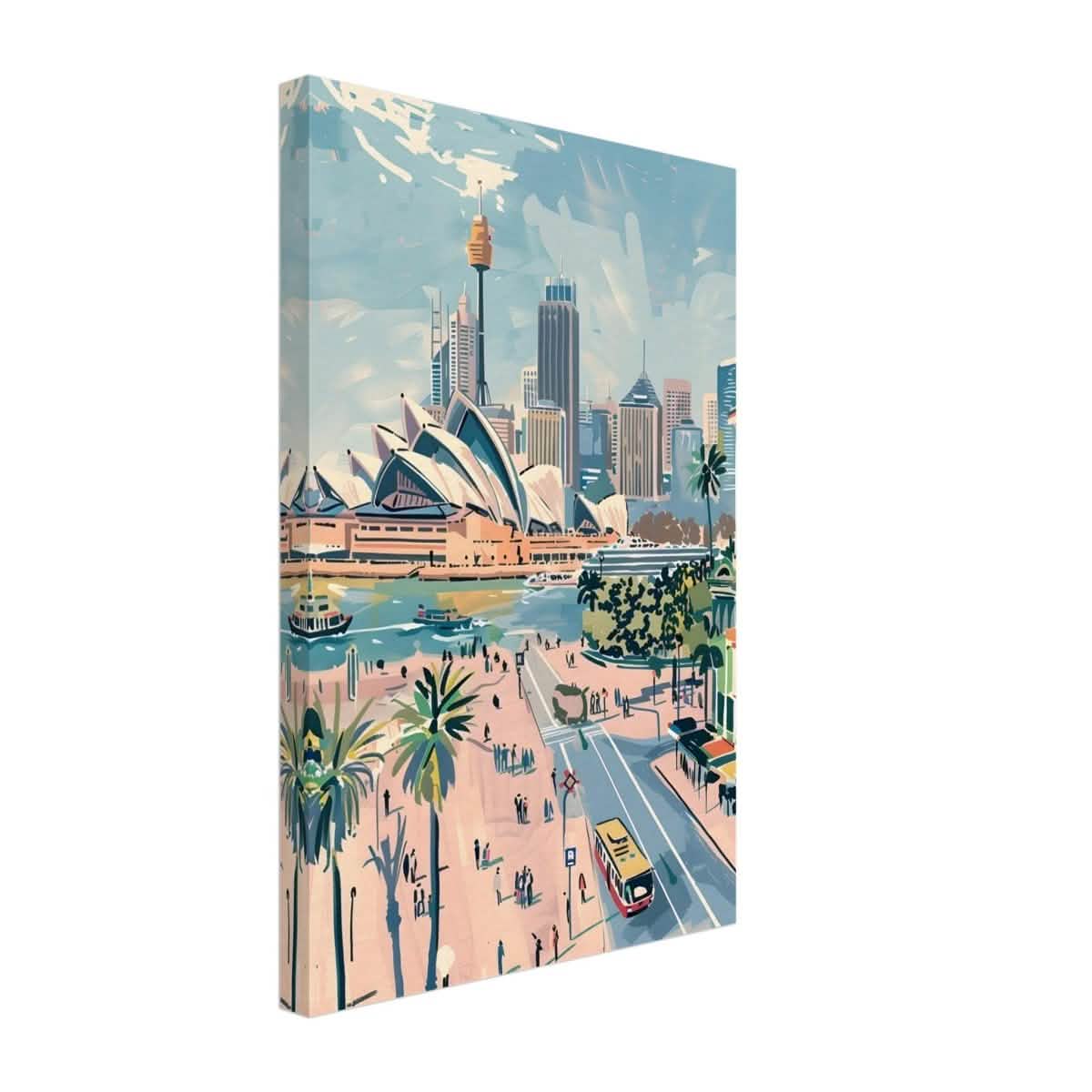 Da Vinci Travel Collection wall art print | Sydney Australia - Canvas - 30x45 cm / 12x18″ - Slim