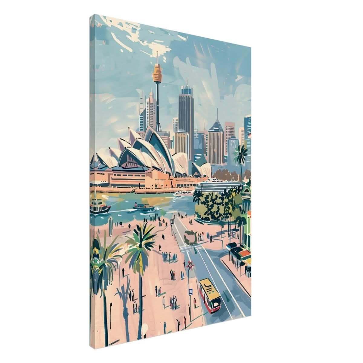 Da Vinci Travel Collection wall art print | Sydney Australia - Canvas - 60x90 cm / 24x36″ - Slim