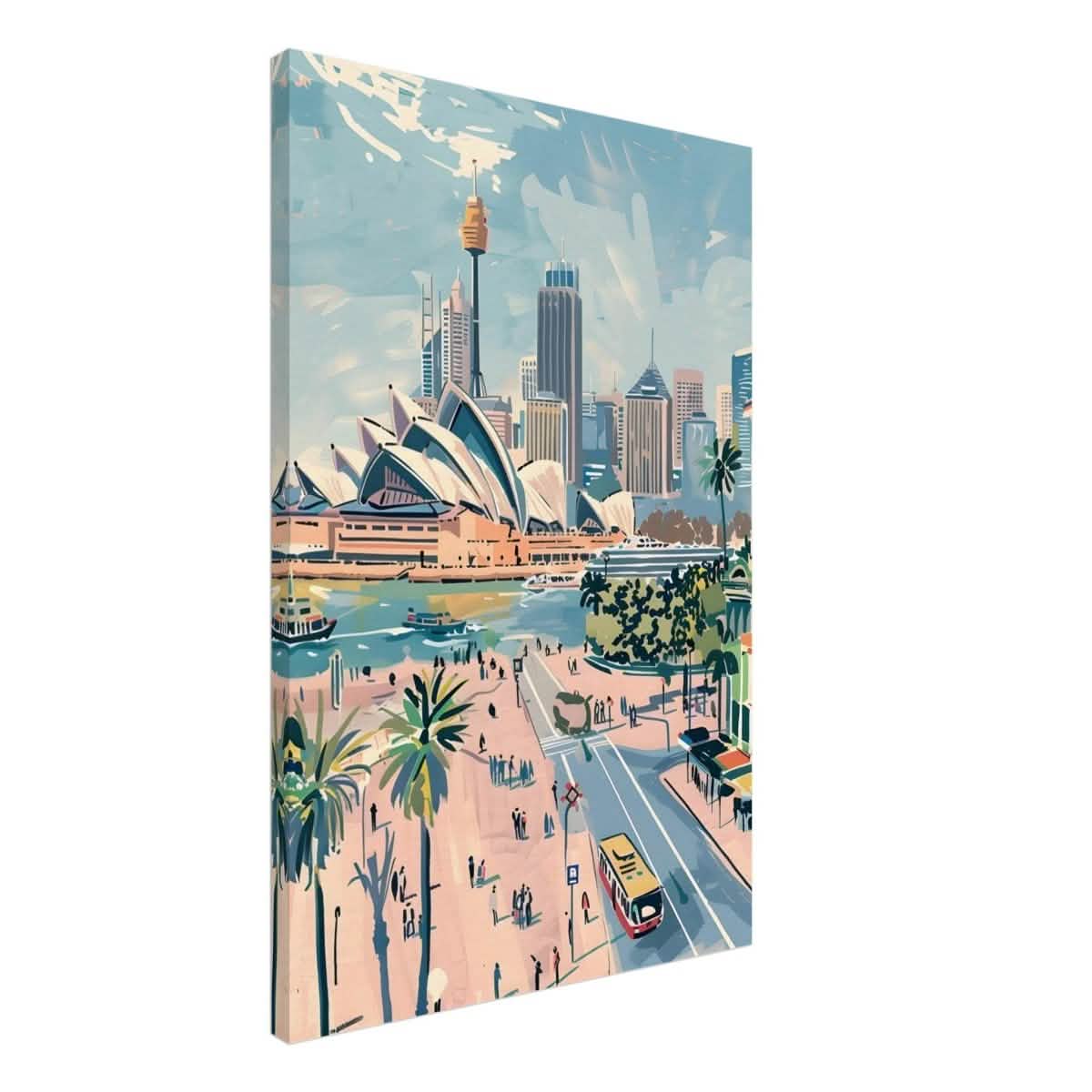 Da Vinci Travel Collection wall art print | Sydney Australia - Canvas - 60x90 cm / 24x36″ - Thick