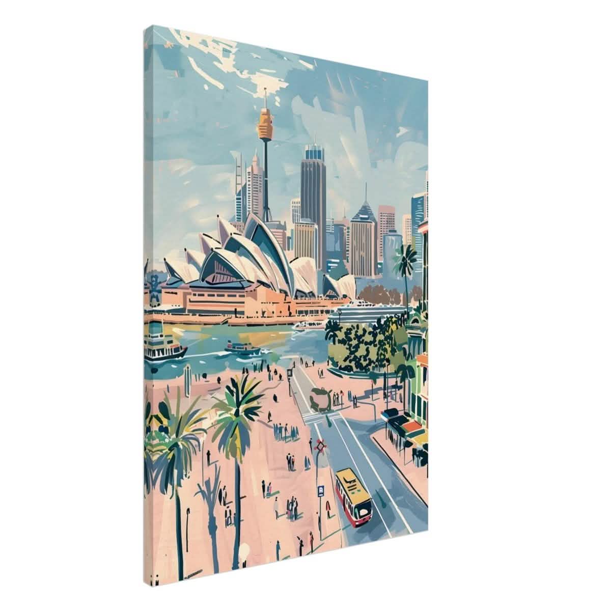 Da Vinci Travel Collection wall art print | Sydney Australia - Canvas - 70x100 cm / 28x40″ - Thick