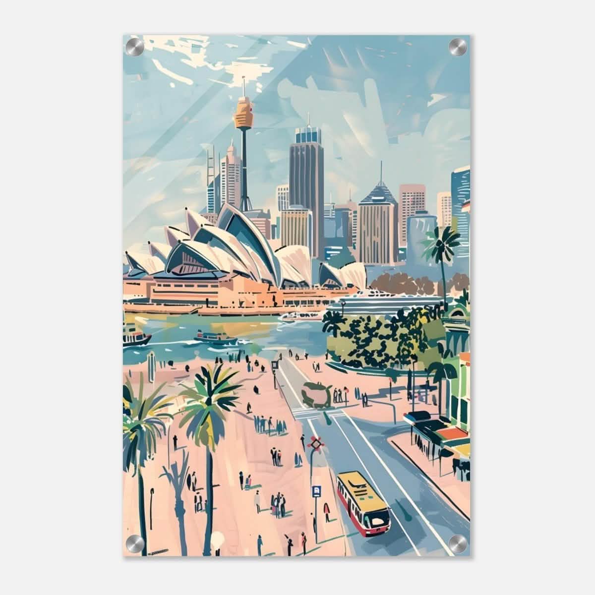 Da Vinci Travel Collection wall art print | Sydney Australia - Acrylic Print - 40x60 cm / 16x24″ -