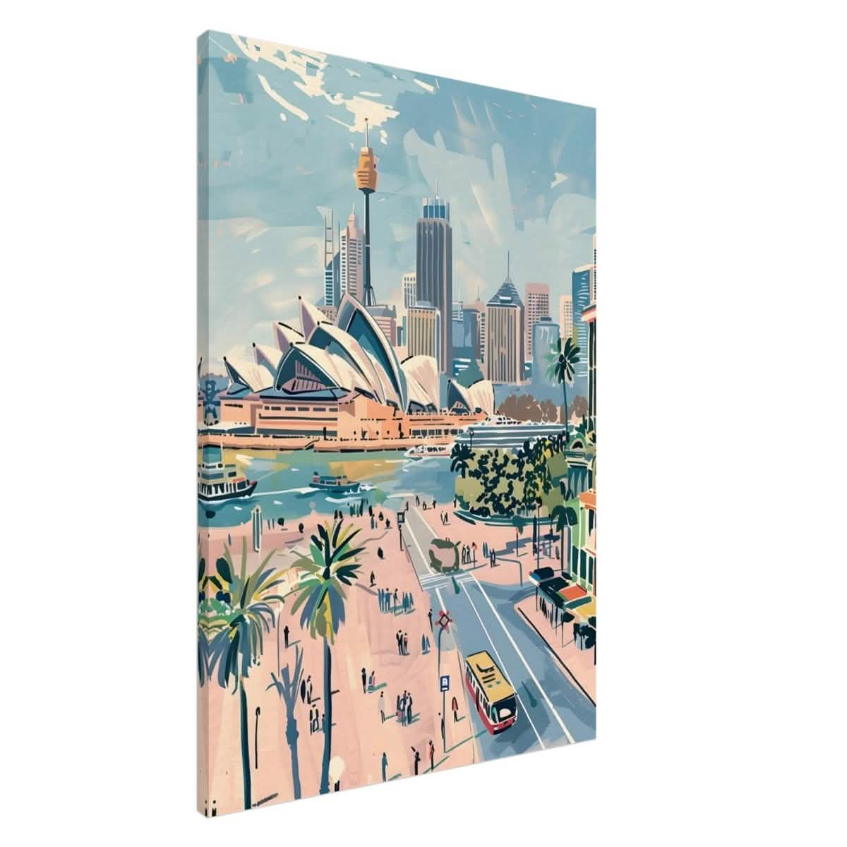Da Vinci Travel Collection wall art print | Sydney Australia - Canvas - 70x100 cm / 28x40″ - Slim
