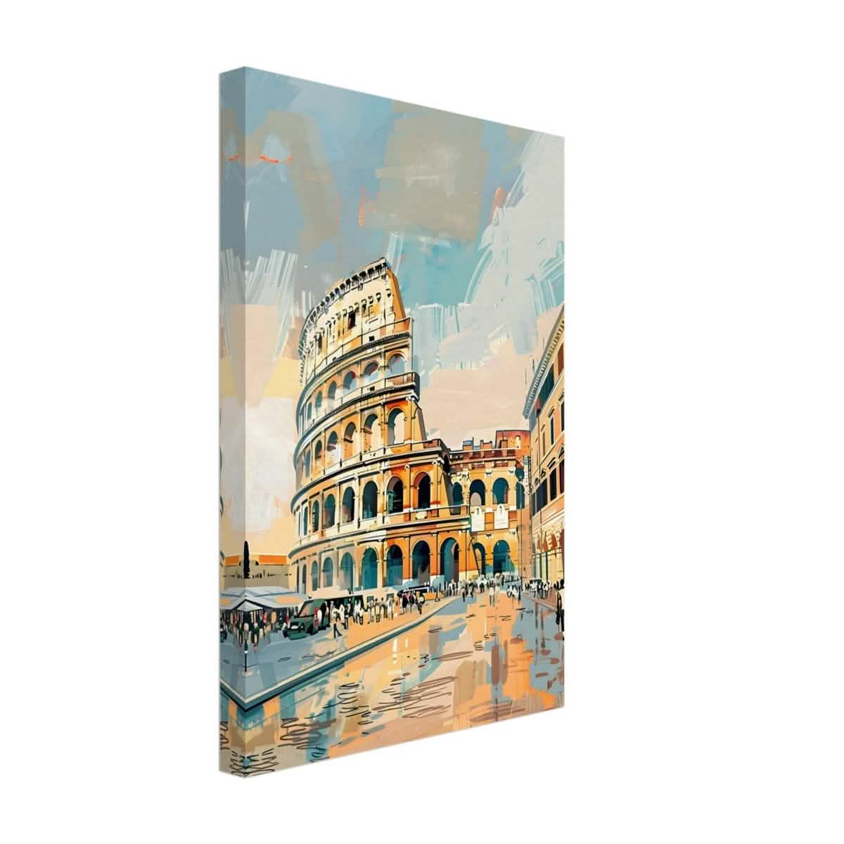Da Vinci Travel Collection wall art print | The Colosseum Rome Italy - Canvas - 30x45 cm / 12x18″ - Thick