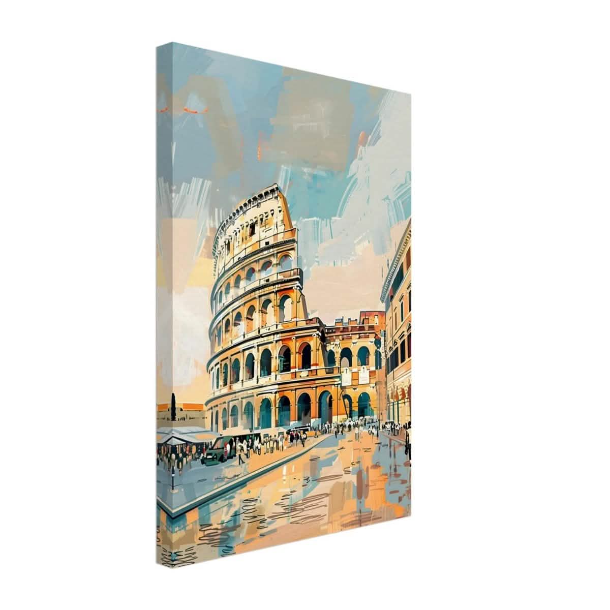 Da Vinci Travel Collection wall art print | The Colosseum Rome Italy - Canvas - 30x45 cm / 12x18″ - Slim
