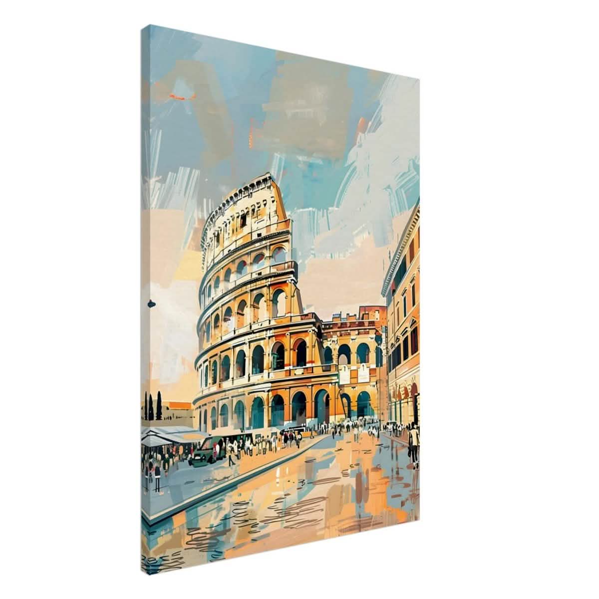 Da Vinci Travel Collection wall art print | The Colosseum Rome Italy - Canvas - 70x100 cm / 28x40″ - Thick