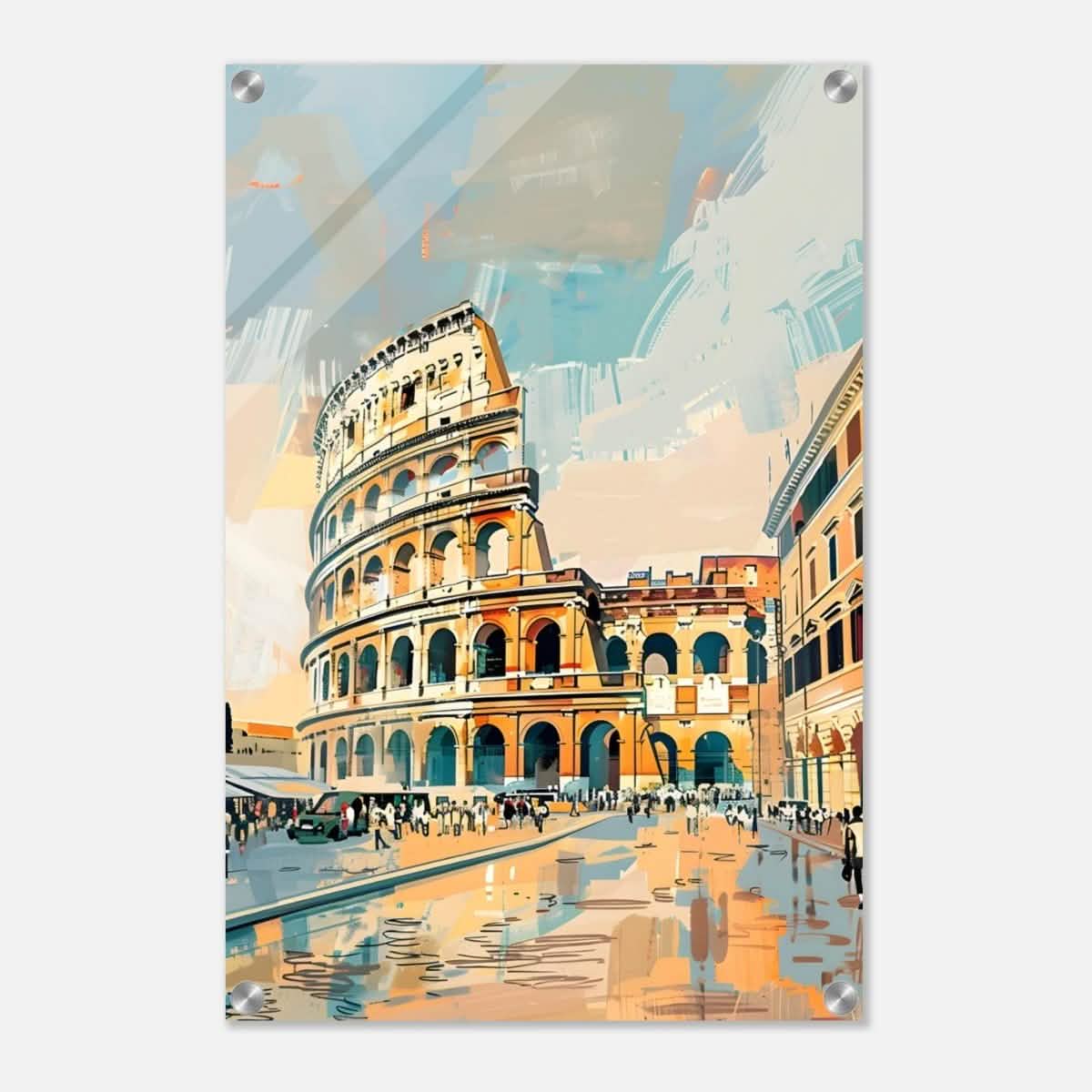 Da Vinci Travel Collection wall art print | The Colosseum Rome Italy - Acrylic Print - 40x60 cm / 16x24″ -