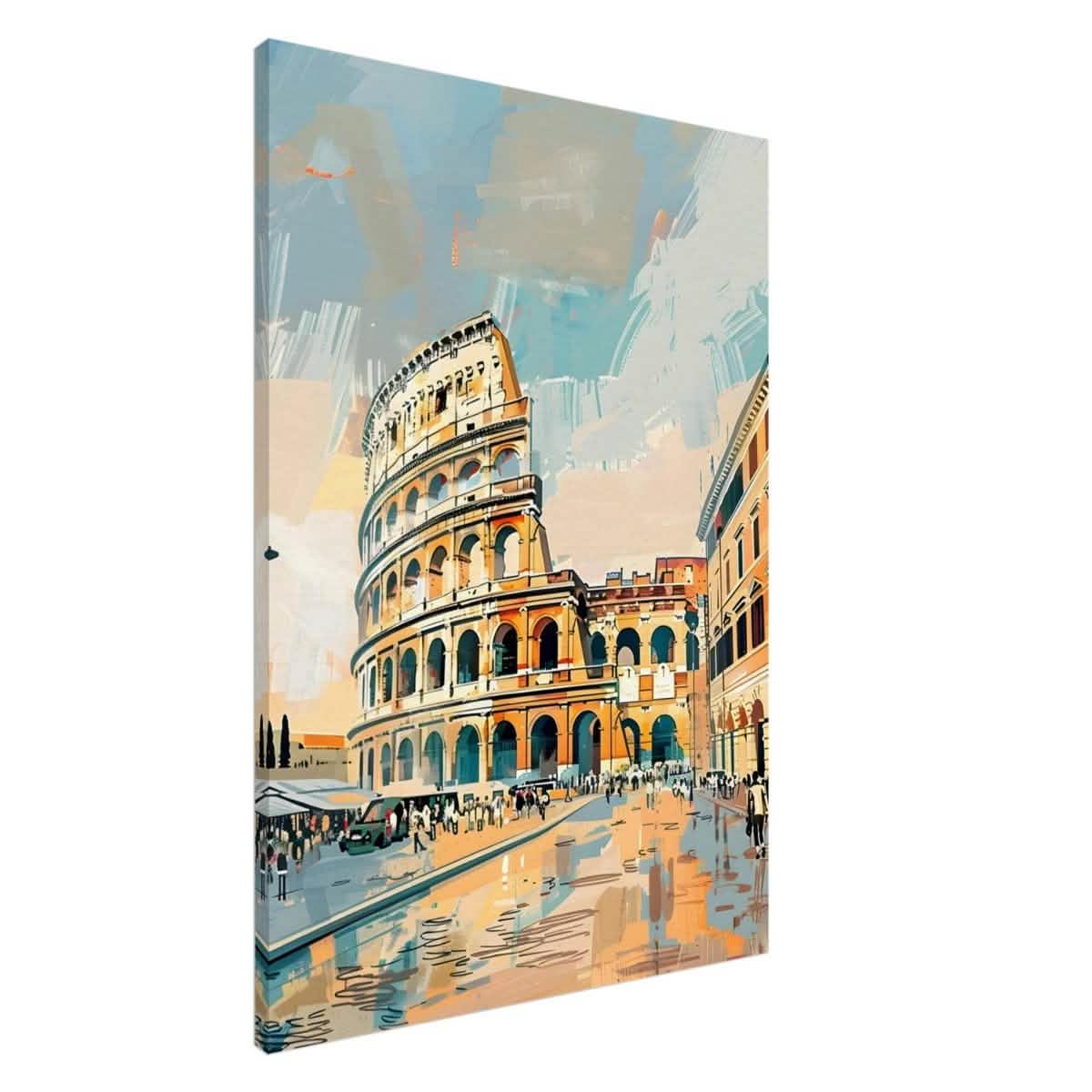 Da Vinci Travel Collection wall art print | The Colosseum Rome Italy - Canvas - 70x100 cm / 28x40″ - Slim