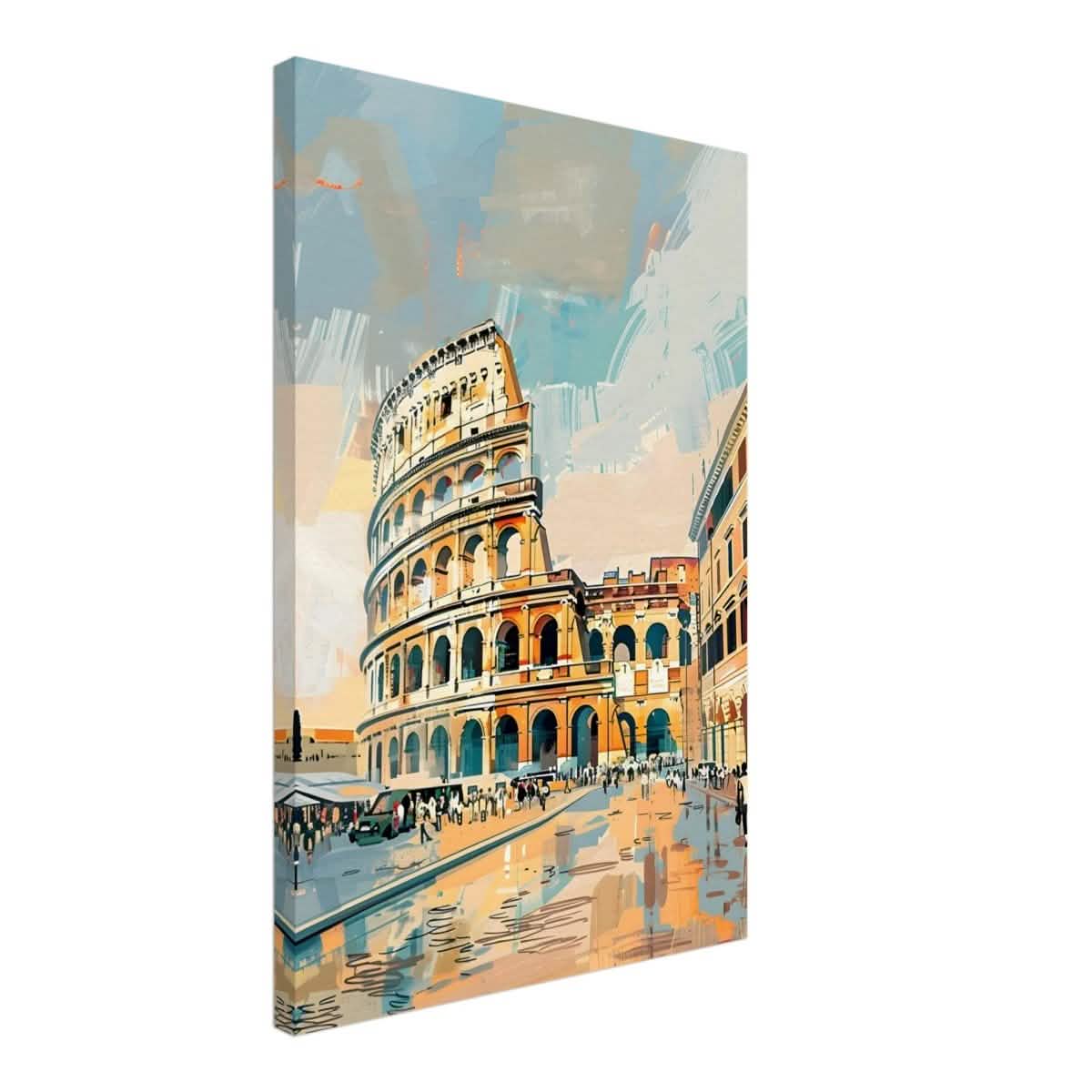 Da Vinci Travel Collection wall art print | The Colosseum Rome Italy - Canvas - 50x75 cm / 20x30″ - Thick
