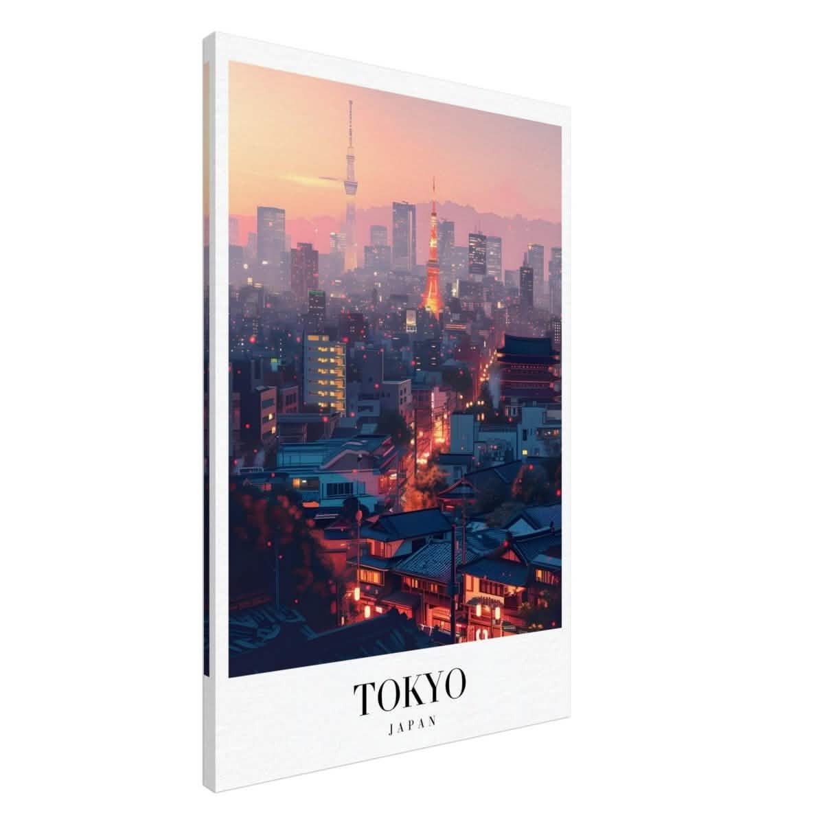 Da Vinci Travel Collection wall art print | Tokyo Japan - Canvas - 60x90 cm / 24x36″ - Slim