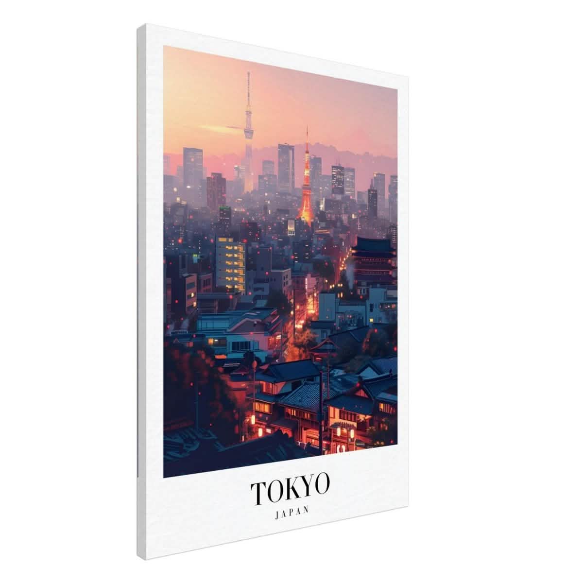 Da Vinci Travel Collection wall art print | Tokyo Japan - Canvas - 70x100 cm / 28x40″ - Thick