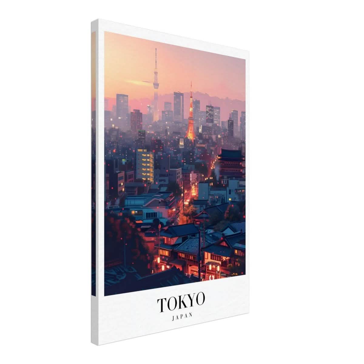 Da Vinci Travel Collection wall art print | Tokyo Japan - Canvas - 50x75 cm / 20x30″ - Thick