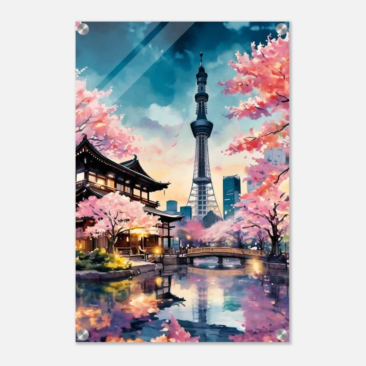 Da Vinci Travel Collection wall art print | Tokyo Japan - Acrylic Print - 40x60 cm / 16x24″ -