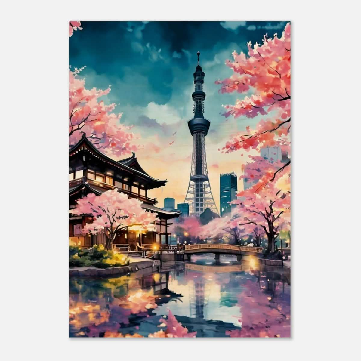 Da Vinci Travel Collection wall art print | Tokyo Japan - Wood Prints - 70x100 cm / 28x40″ - 20 mm