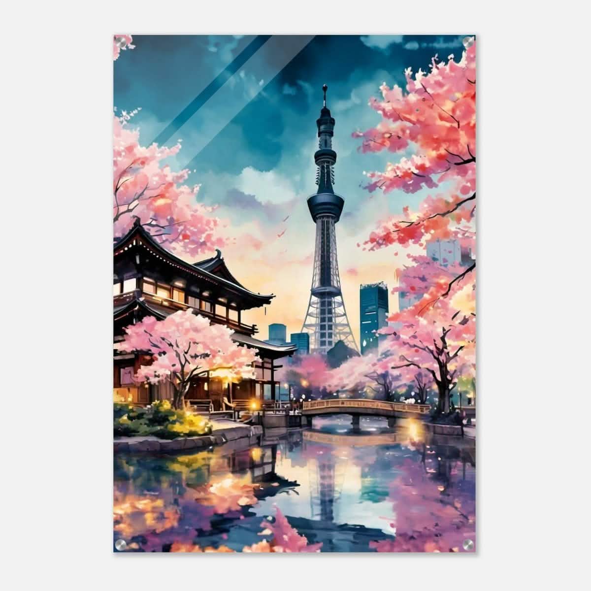 Da Vinci Travel Collection wall art print | Tokyo Japan - Acrylic Print - 70x100 cm / 28x40″ -