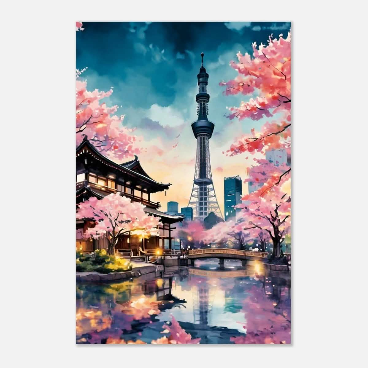 Da Vinci Travel Collection wall art print | Tokyo Japan - Aluminum Print - 30x45 cm / 12x18″ -
