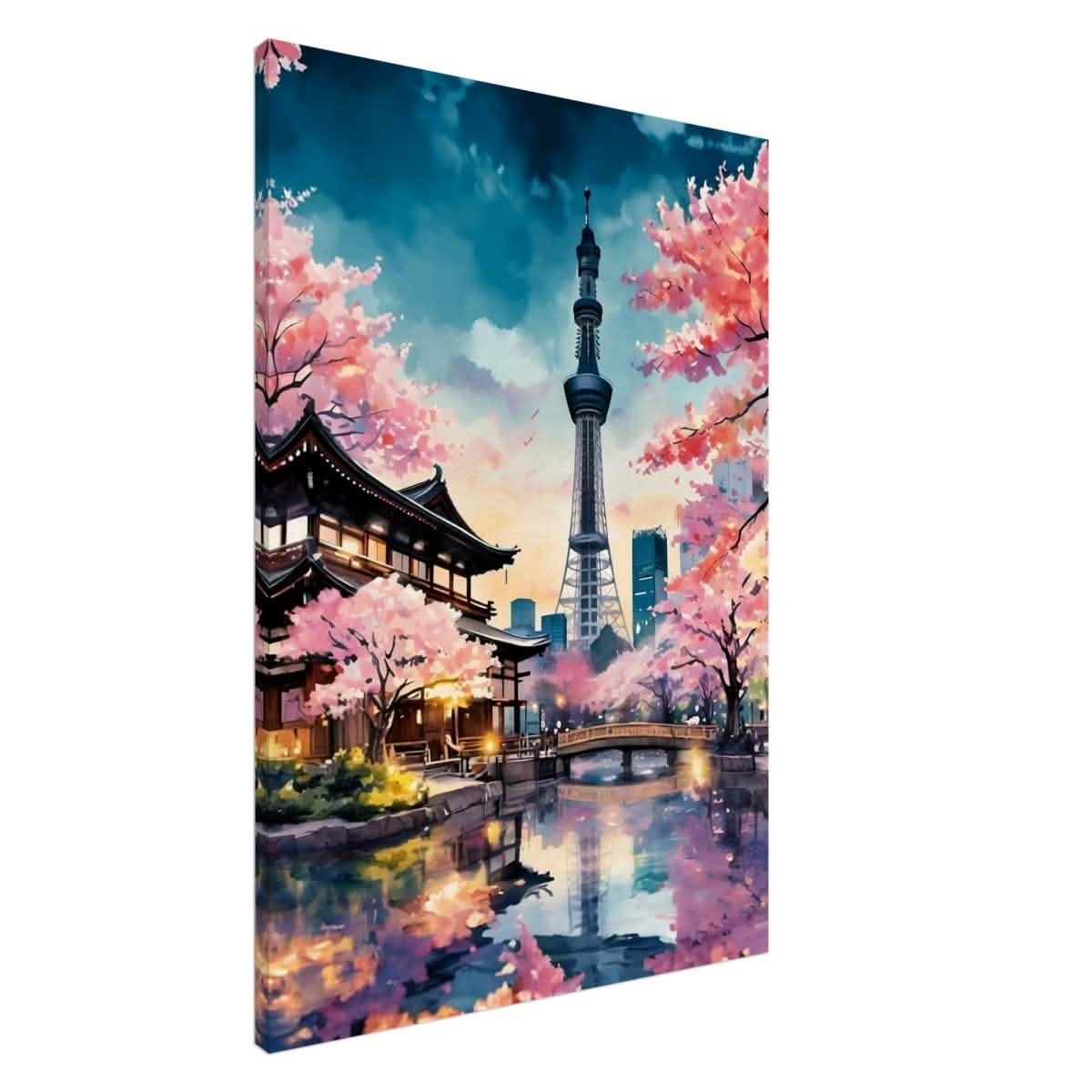 Da Vinci Travel Collection wall art print | Tokyo Japan - Canvas - 70x100 cm / 28x40″ - Slim