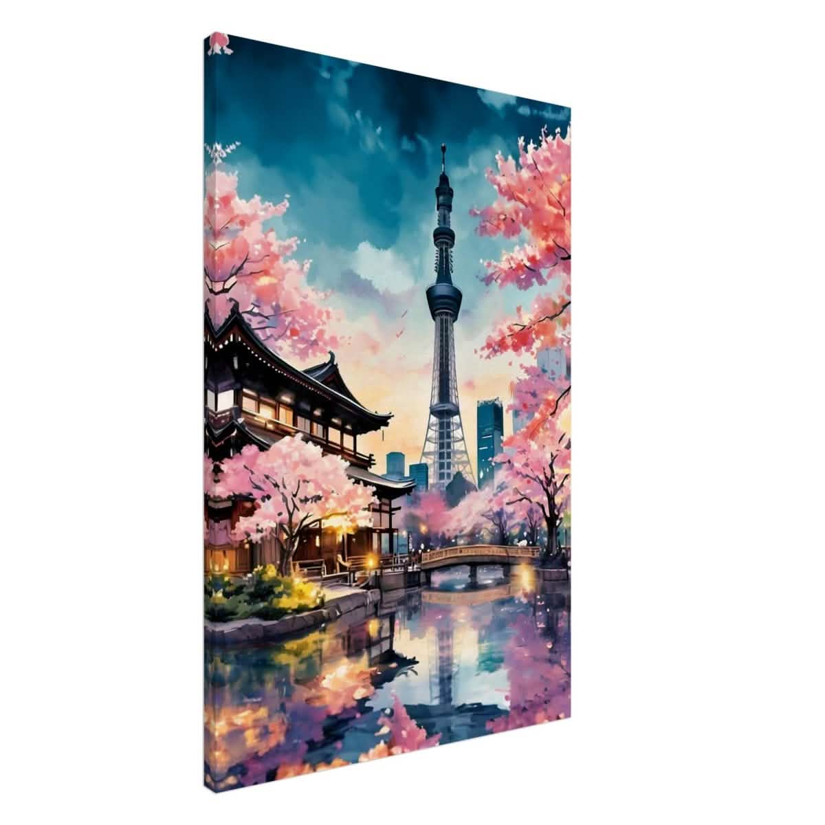 Da Vinci Travel Collection wall art print | Tokyo Japan - Canvas - 60x90 cm / 24x36″ - Slim