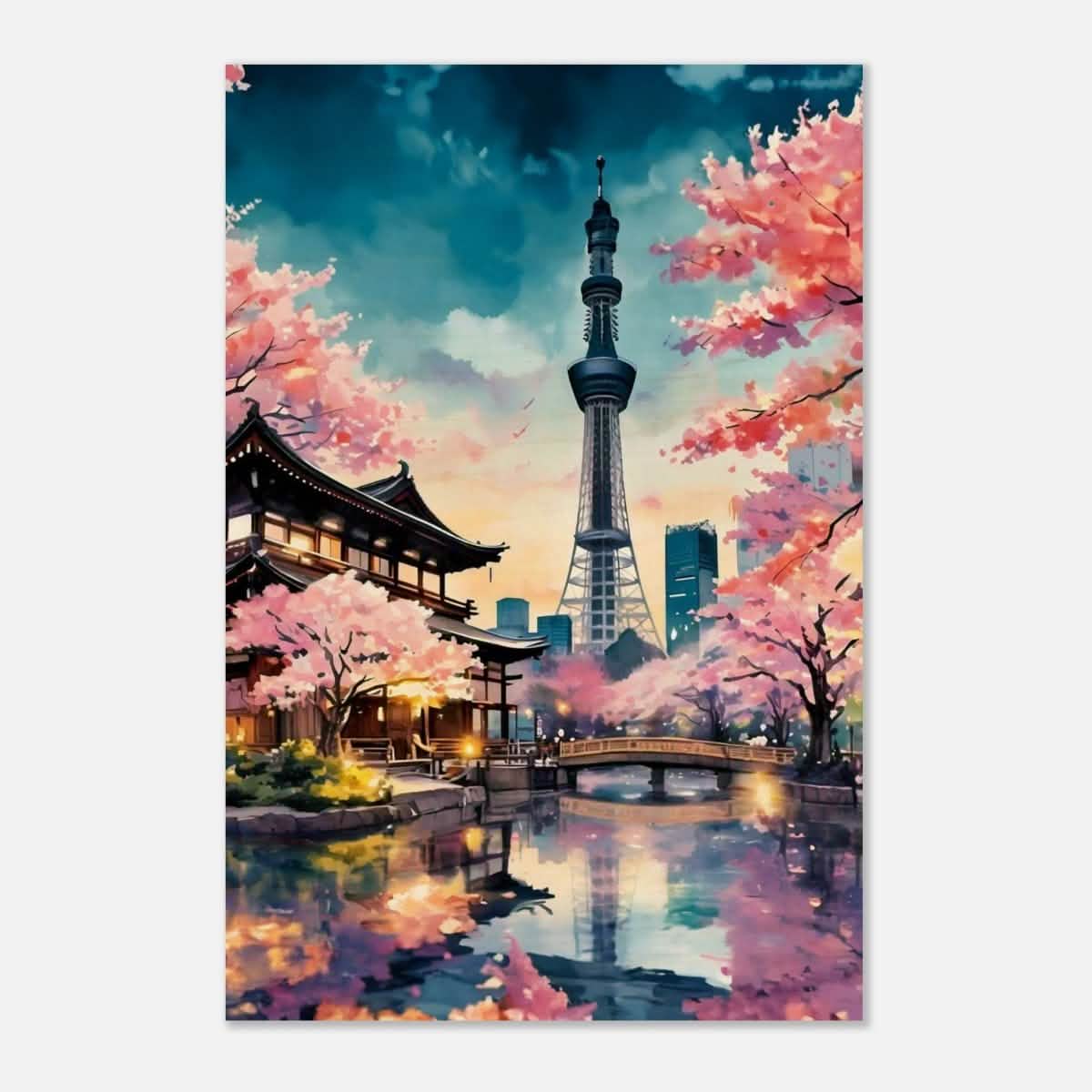 Da Vinci Travel Collection wall art print | Tokyo Japan - Wood Prints - 30x45 cm / 12x18″ - 20 mm