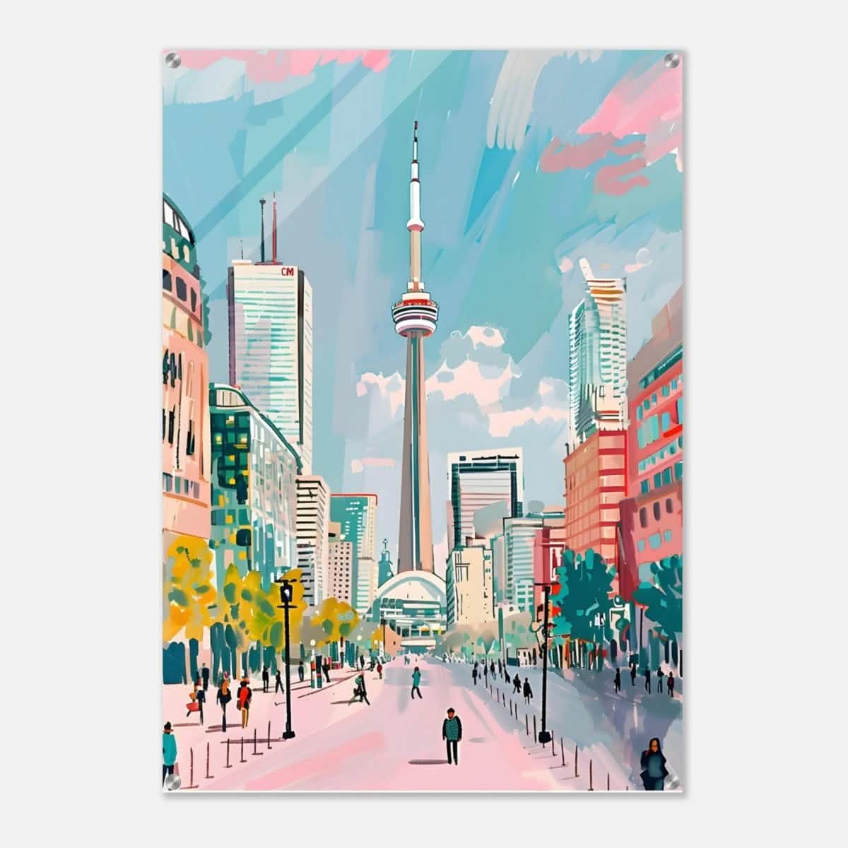 Da Vinci Travel Collection wall art print | Toronto Canada - Acrylic Print - 70x100 cm / 28x40″ -