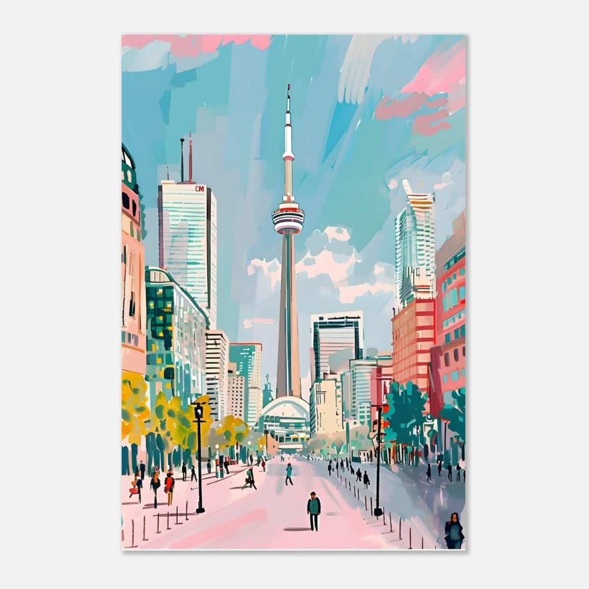 Da Vinci Travel Collection wall art print | Toronto Canada - Aluminum Print - 30x45 cm / 12x18″ -