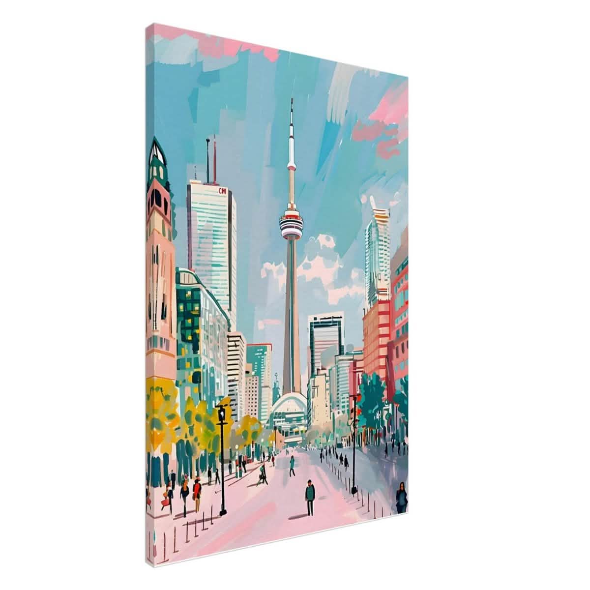 Da Vinci Travel Collection wall art print | Toronto Canada - Canvas - 60x90 cm / 24x36″ - Slim
