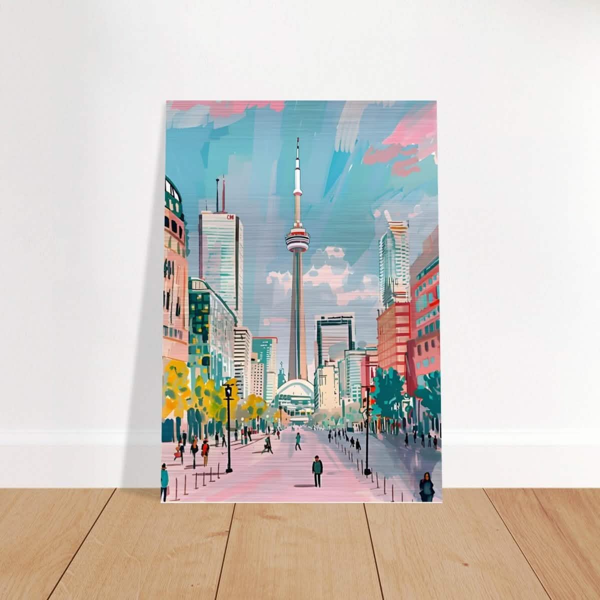 Da Vinci Travel Collection wall art print | Toronto Canada - Brushed Aluminum Print - 70x100 cm / 28x40″ -