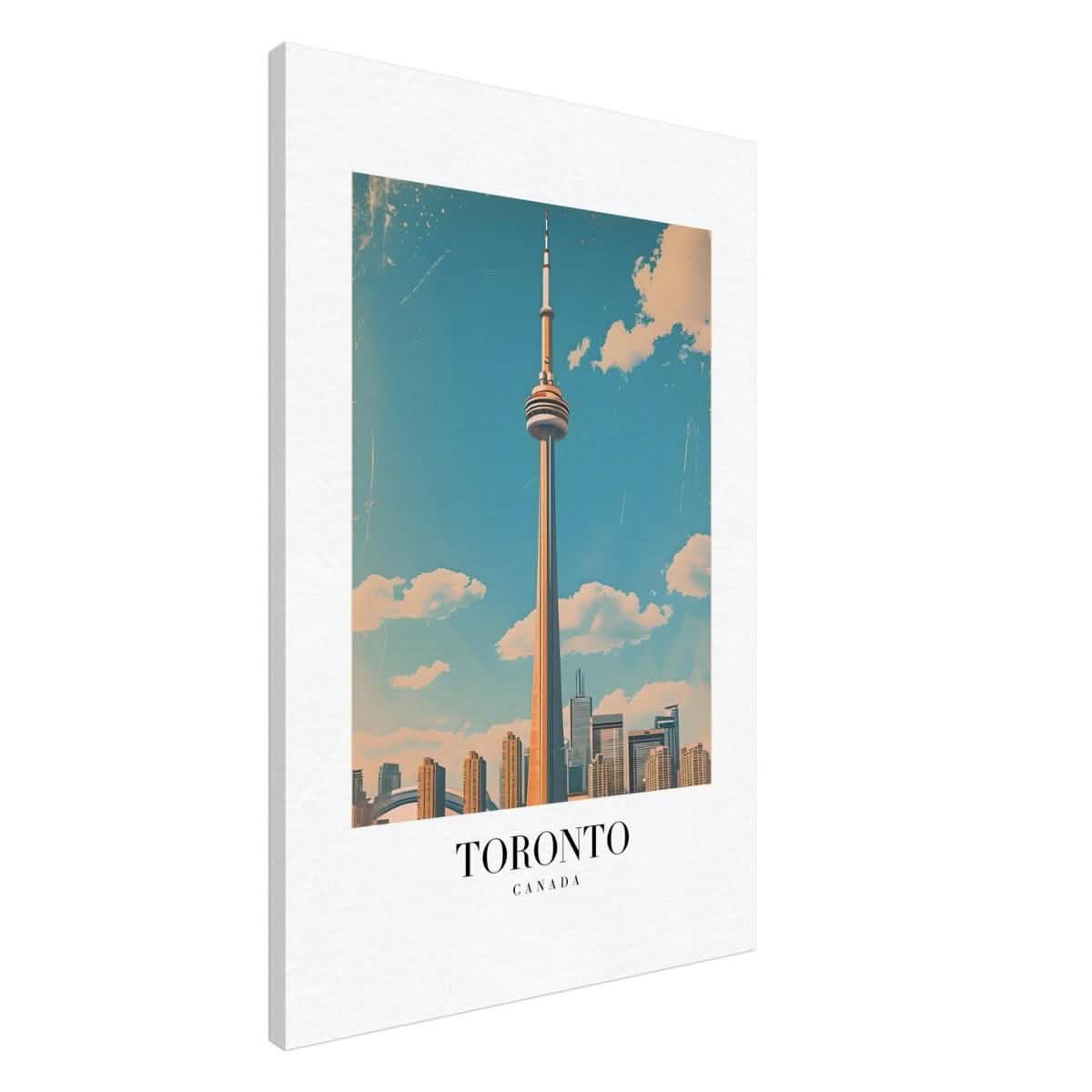 Da Vinci Travel Collection wall art print | Toronto Canada - Canvas - 60x90 cm / 24x36″ - Slim