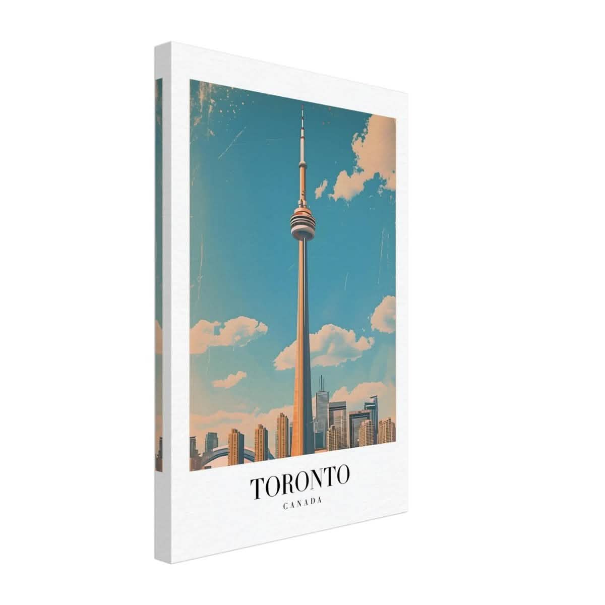Da Vinci Travel Collection wall art print | Toronto Canada - Canvas - 30x45 cm / 12x18″ - Slim