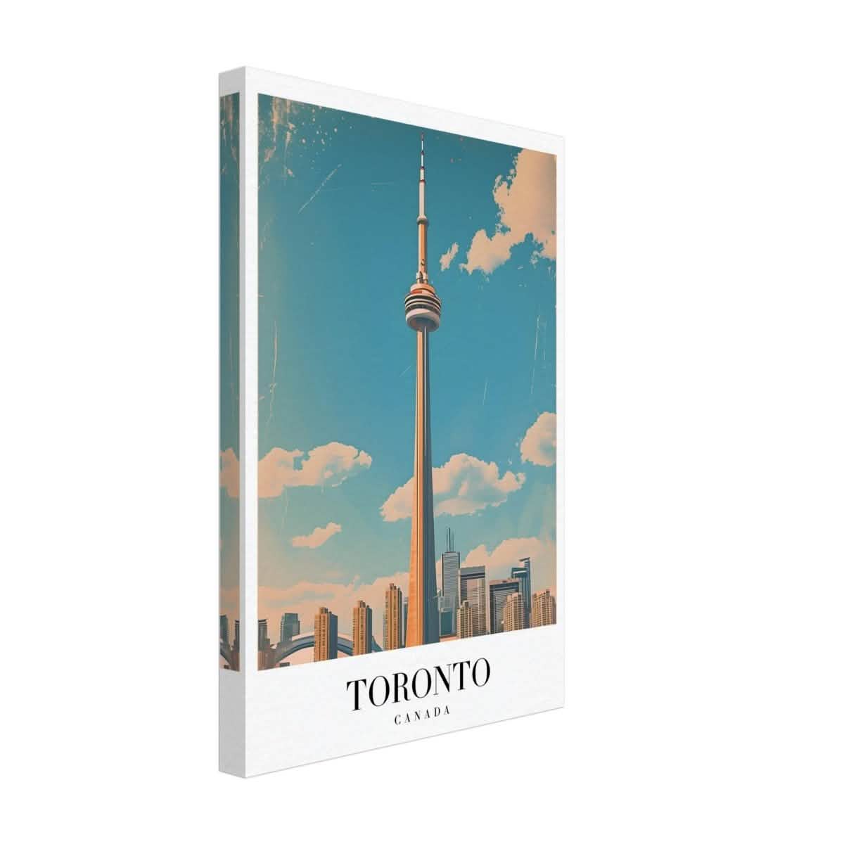 Da Vinci Travel Collection wall art print | Toronto Canada - Canvas - 30x45 cm / 12x18″ - Thick