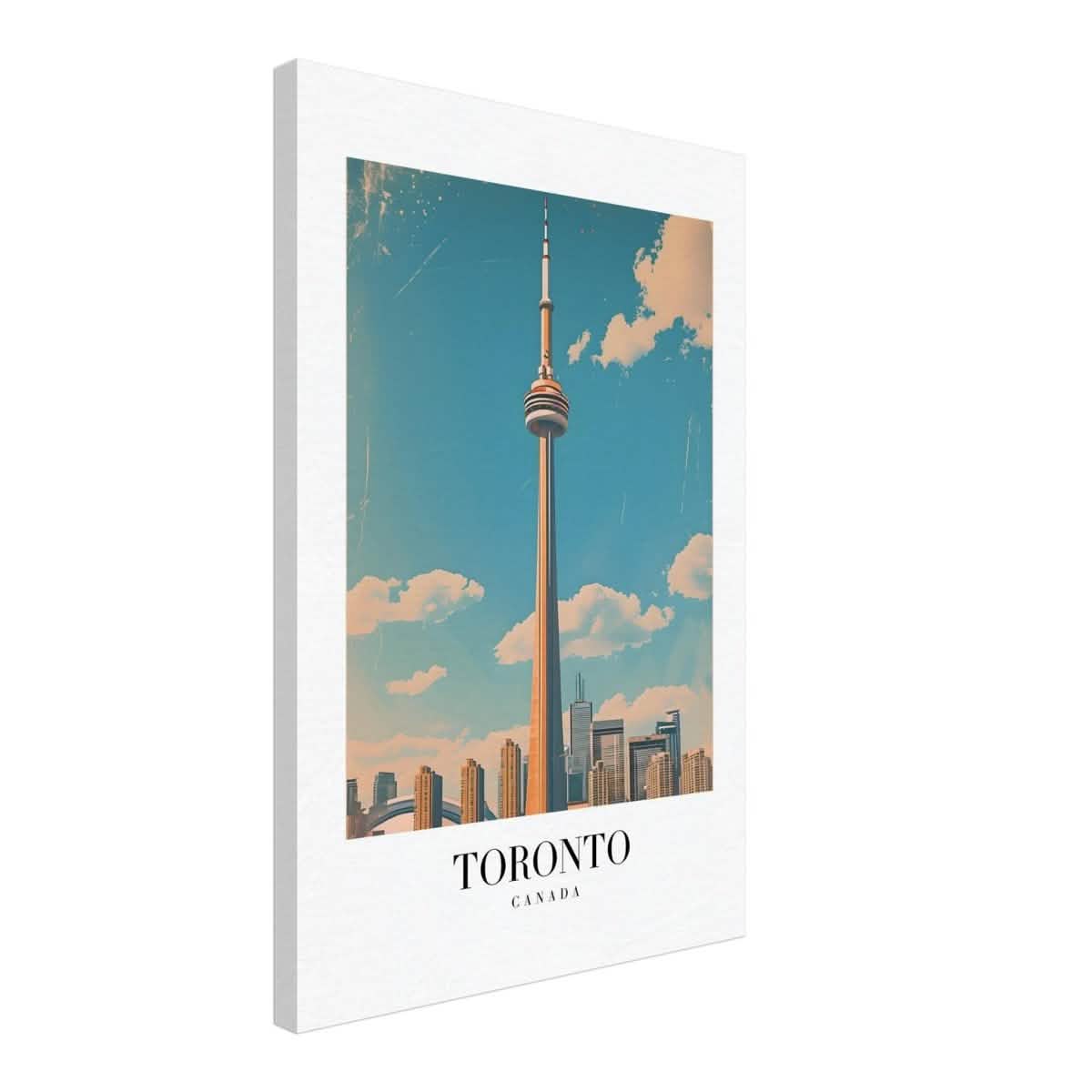 Da Vinci Travel Collection wall art print | Toronto Canada - Canvas - 40x60 cm / 16x24″ - Slim