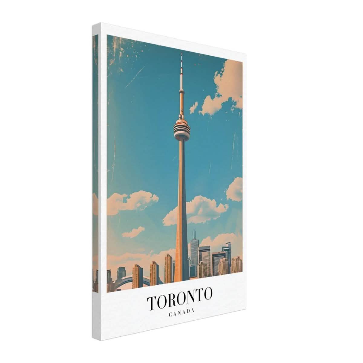 Da Vinci Travel Collection wall art print | Toronto Canada - Canvas - 40x60 cm / 16x24″ - Thick