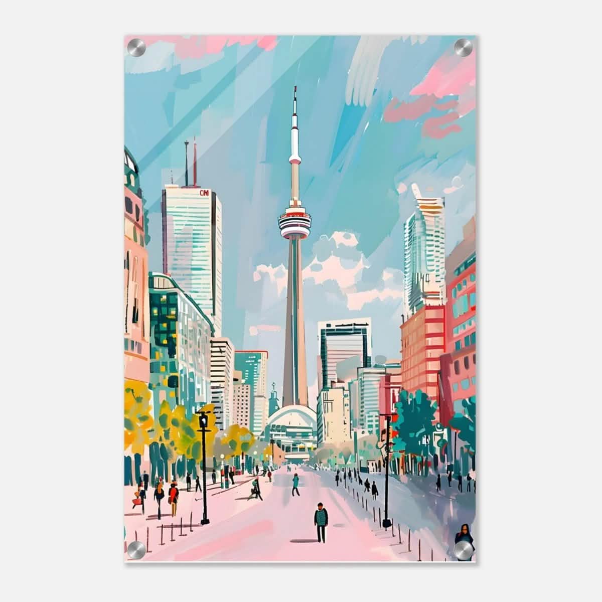 Da Vinci Travel Collection wall art print | Toronto Canada - Acrylic Print - 40x60 cm / 16x24″ -