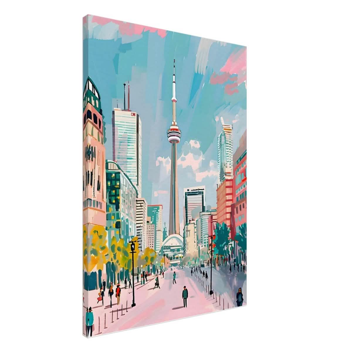 Da Vinci Travel Collection wall art print | Toronto Canada - Canvas - 70x100 cm / 28x40″ - Thick