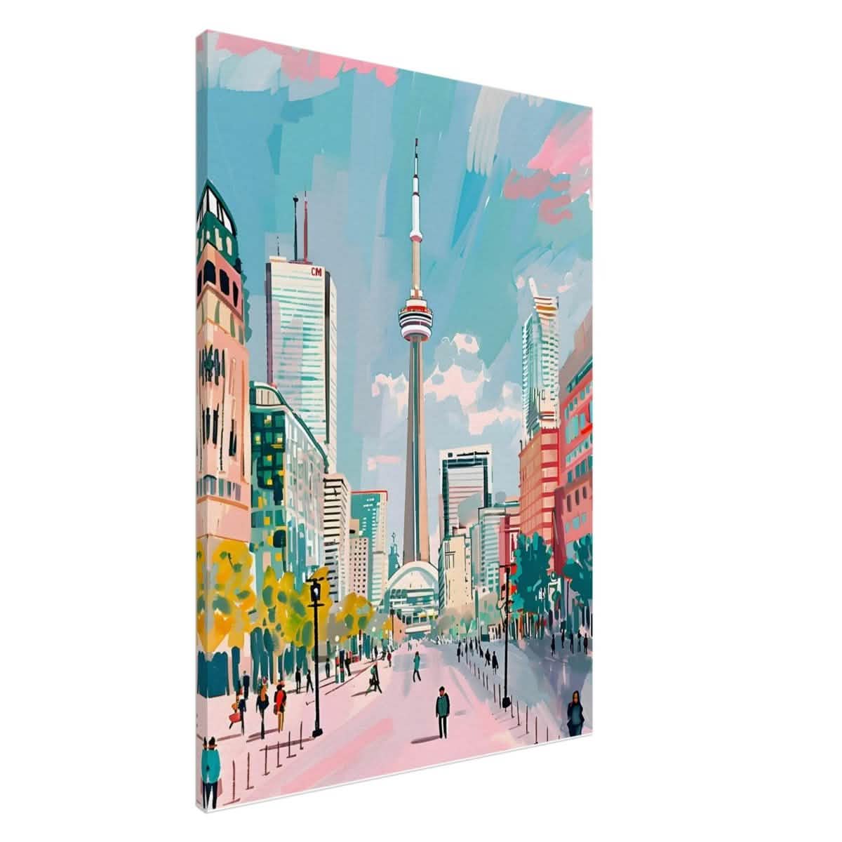 Da Vinci Travel Collection wall art print | Toronto Canada - Canvas - 70x100 cm / 28x40″ - Slim