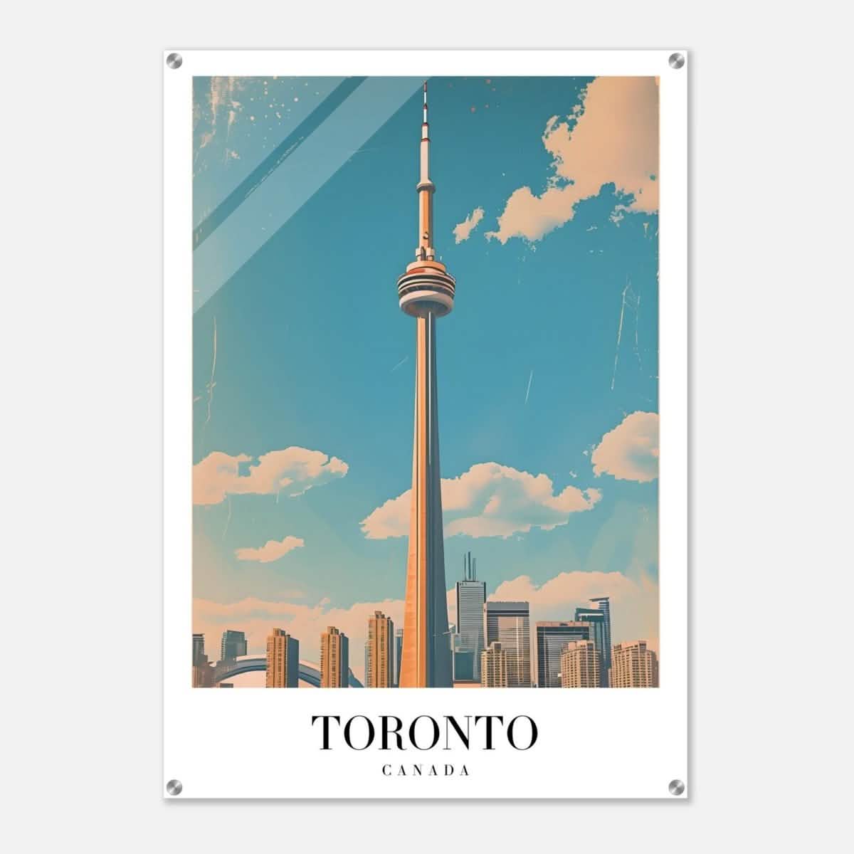 Da Vinci Travel Collection wall art print | Toronto Canada - Acrylic Print - 70x100 cm / 28x40″ -