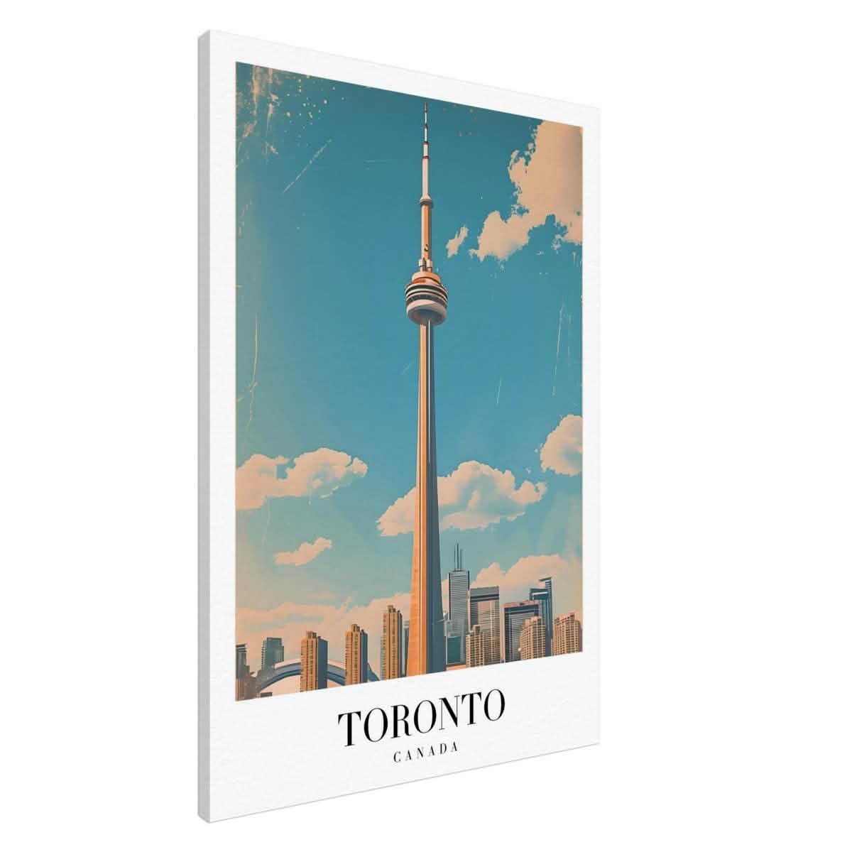 Da Vinci Travel Collection wall art print | Toronto Canada - Canvas - 70x100 cm / 28x40″ - Slim