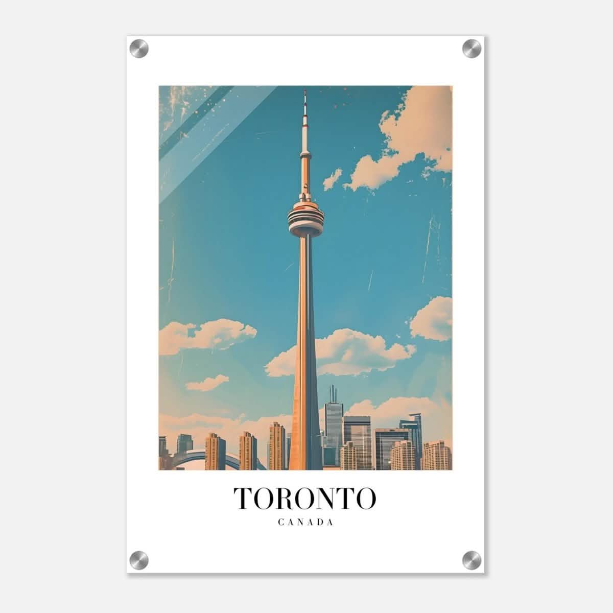 Da Vinci Travel Collection wall art print | Toronto Canada - Acrylic Print - 40x60 cm / 16x24″ -